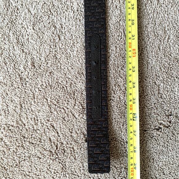 Christian Dior unisex reversible 90 cm 36 inch brown trotter and leather belt - Picture 5 of 5